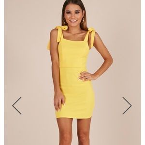 Showpo Yellow Bodycon